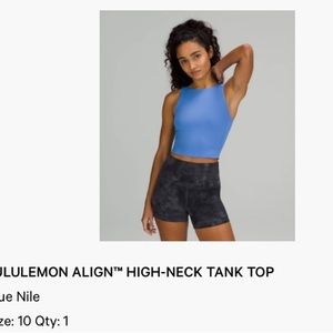 Lululemon align top, size 10